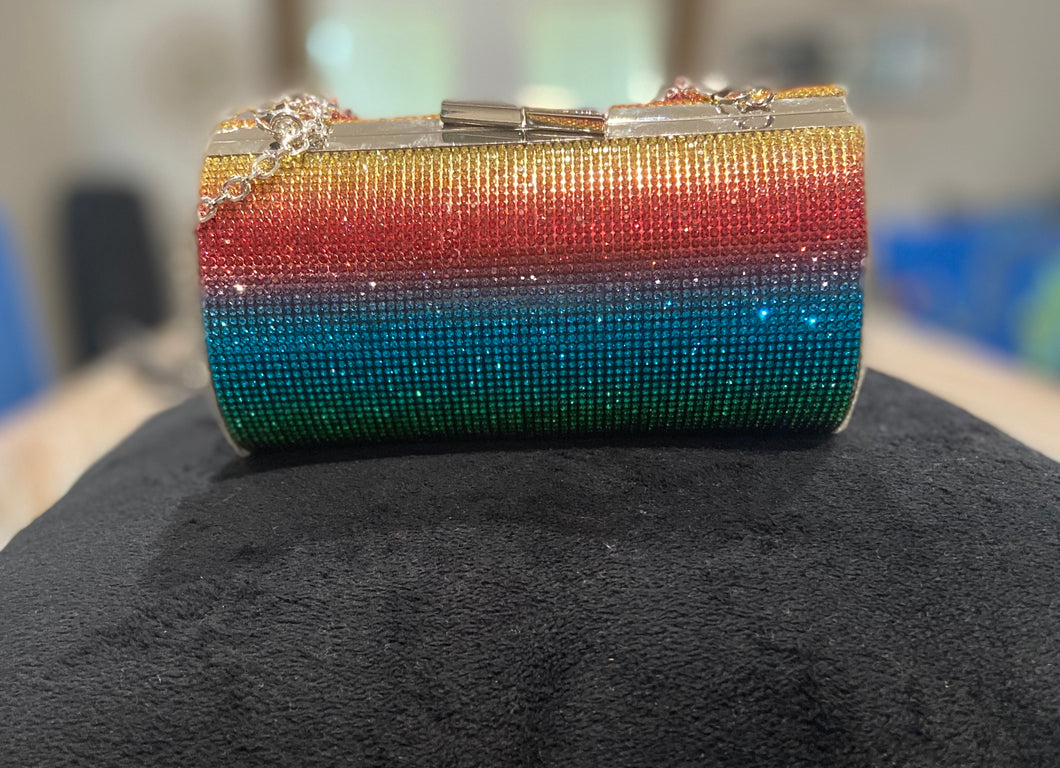 multi -colored bling bag